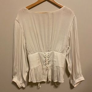 Free People Corset Blouse